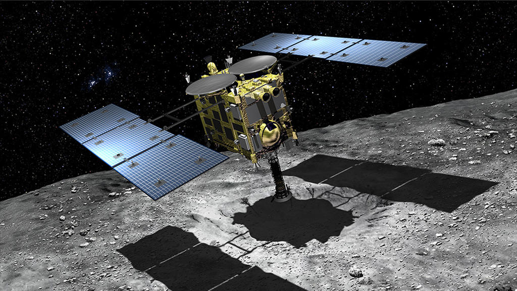 Image 1 : La sonde Hayabusa 2 a lancé un troisième rover vers l'astéroïde Ryugu