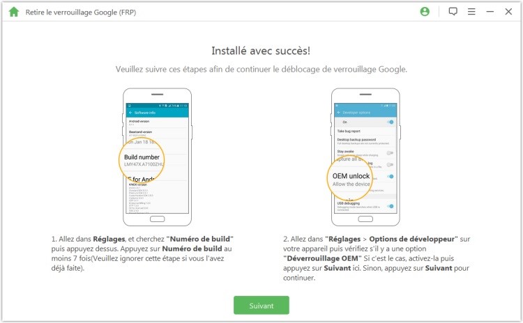 Image 15 : Supprimer l’écran de verrouillage et la protection FRP sur Android avec iMyFone LockWiper (Android)
